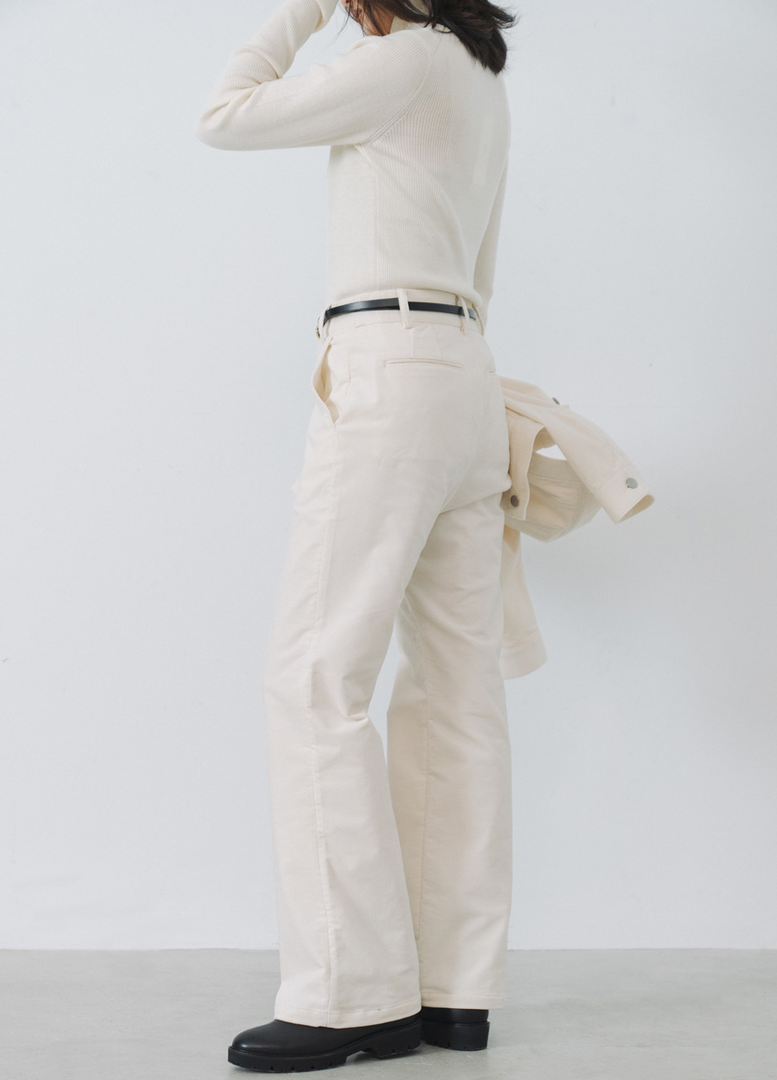 復古燈芯絨寬褲